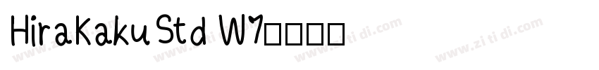 HiraKakuStd W7字体转换
